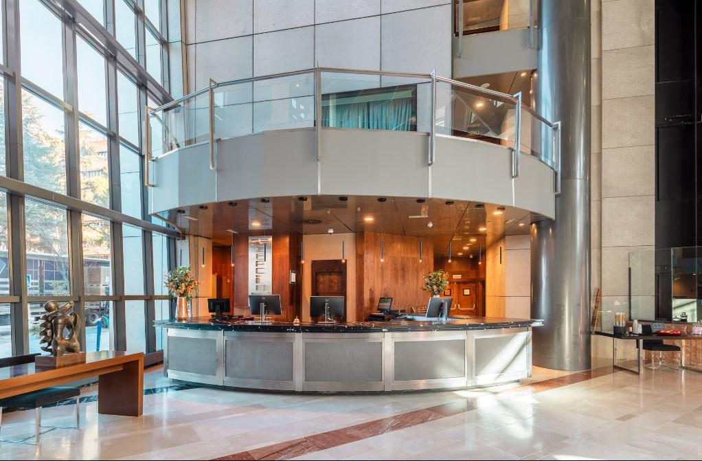 Eurostars Suites Mirasierra Мадрид Екстер'єр фото The lobby of the hotel