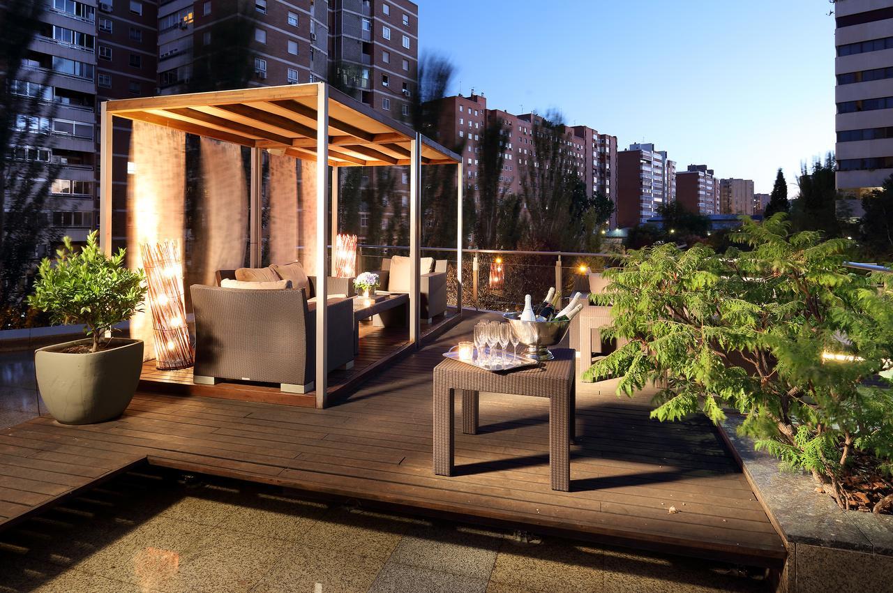 Eurostars Suites Mirasierra Мадрид Екстер'єр фото The Sky Bar